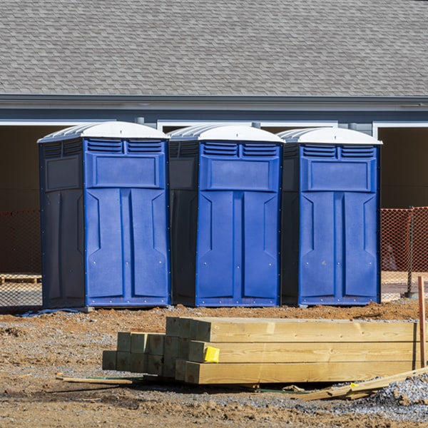 how often are the porta potties cleaned and serviced during a rental period in North Sandwich